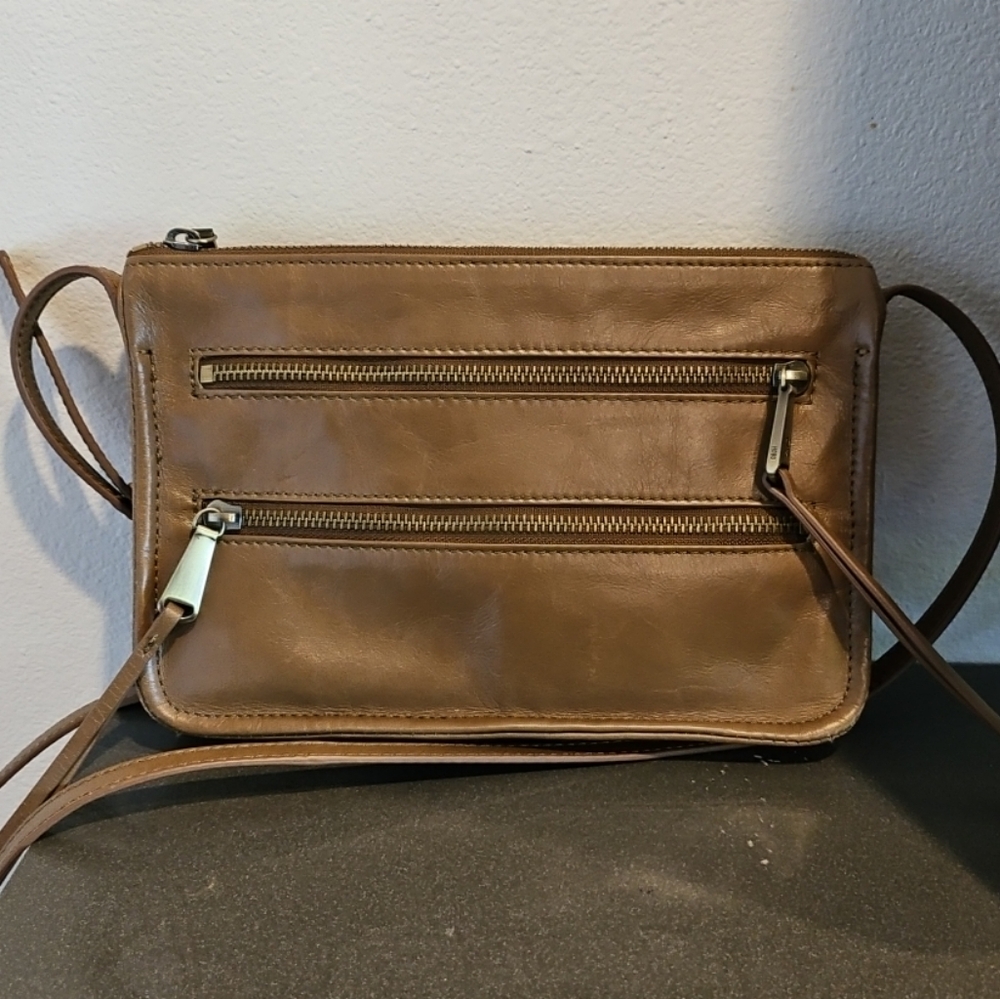 Hobo International Taupe Tan Crossbody Bag EUC!
